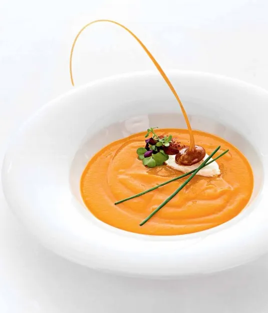 Морковный суп с медом и имбирем